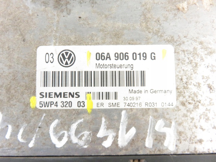 фото №5, Блок керування vw golf iv 1.6 06a906019g 5wp432003