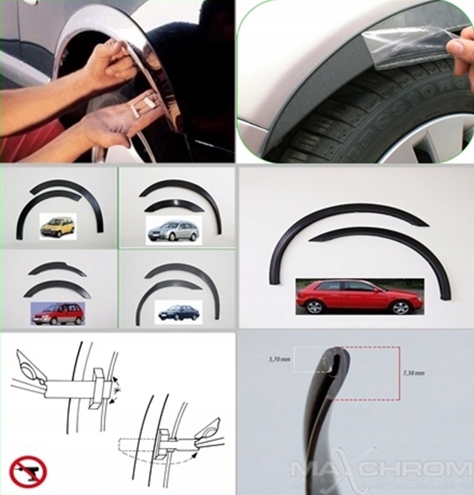 фото №9, Seat cordoba ibiza leon toledo молдинг na крило ліве праве перед зад x2