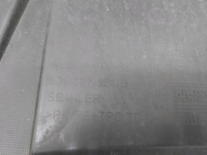 фото №12, Накладка дифузор бампера зад задній audi q3 ii s-line 83f807521b