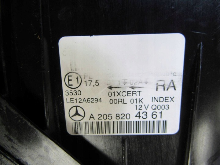 фото №13, Mercedes c w205 205 лампа права перед передня повний led ils usa a2058204361