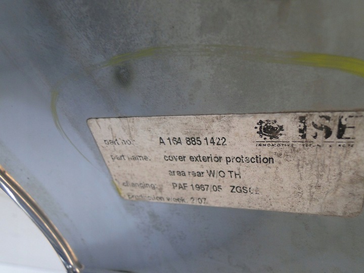 фото №9, Mercedes gl x164 164 накладка хром бампера зад