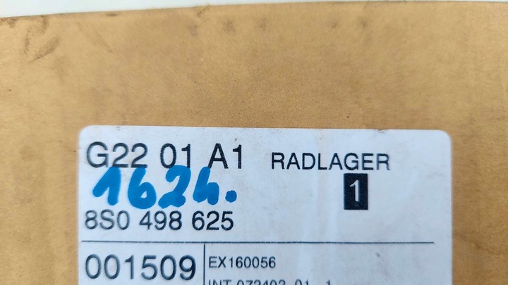 фото №5, Audi tt 8s 14- ступиця підшипник колеса нове оригінальний номер 1624