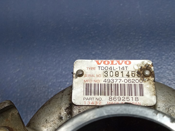 фото №6, Volvo s60 i 2.5t 210 km турбонагнітач 8692518 b5254t2