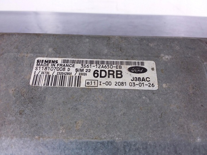 фото №4, Mazda 2 dy 1.6 компьютер блок управления двигателя