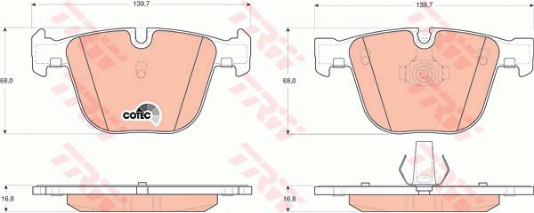 фото №6, Тормозные колодки ham. задние gdb1502 trw