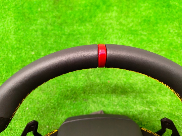 фото №5, Lamborghini urus руль лепестки алькантара жёлтая nić