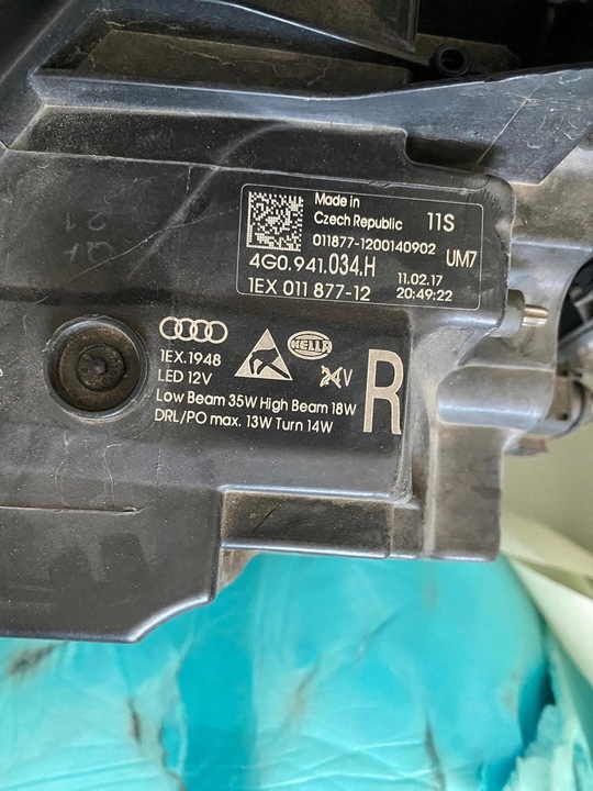 фото №6, Бампер капот лампа pas перед audi a6 c7 4g0 allroad