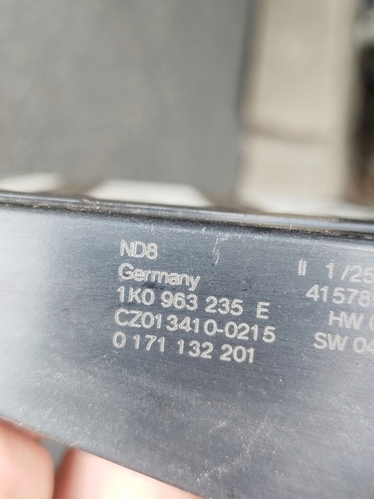 фото №6, Радіаторів підігрівач електричний vw golf 5 v audi a3 8p 1k0963235e