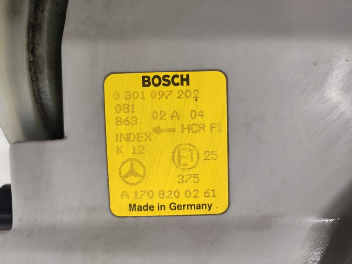 фото №15, Лампа перед передняя правая mercedes slk w170 a1708200261 европа