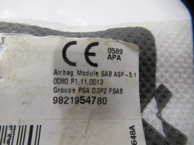 фото №5, Peugeot 208 ii шторка подушка air bag правая kpl