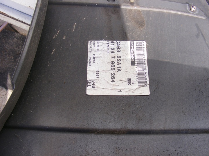 фото №8, Bmw e46 купе cabri правий переднє крило a08