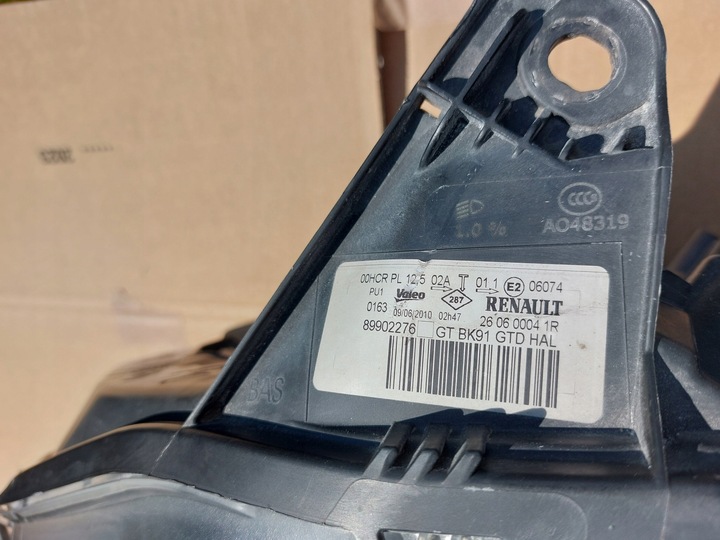 фото №8, Лампи перед ліва права laguna iii європа чорні лінза комплект