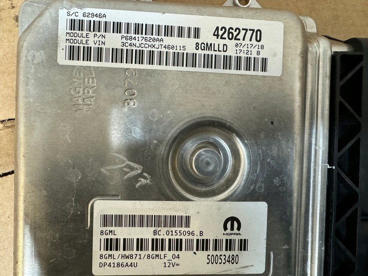 фото №9, Jeep compass ii 2 1.4 it t компьютер блок управления двигателя оригинал европа