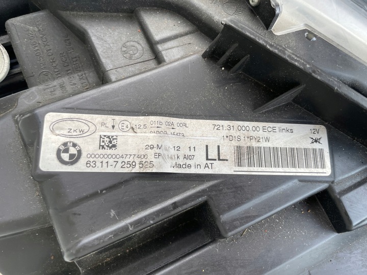 фото №6, Bmw f30 f31 лампа ліва ксенон некерований лівий