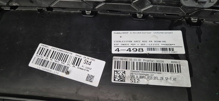 фото №15, Audi rs5 8w6 рестайлинг 2020- бампер задний зад 8w6807511p