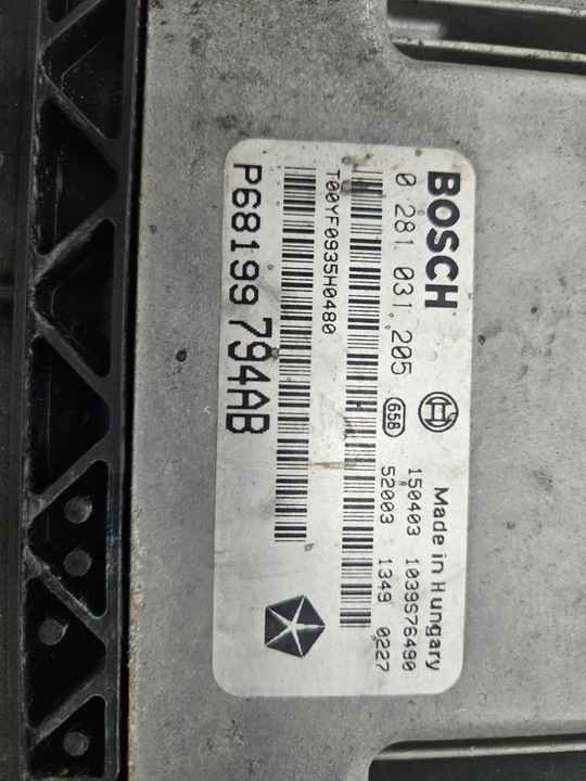 фото №9, Jeep cherokee kl liberty 13-18r 2.0 m-jet комп'ютер набір p68199794ab