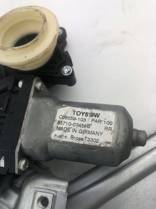 фото №4, Toyota auris ii подъемник стекла левый зад 10 pin