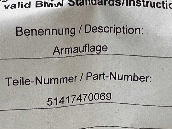 фото №6, Підлокітник двері перед лівий bmw x3 g01 x4 g02 canberrabeige новий oem