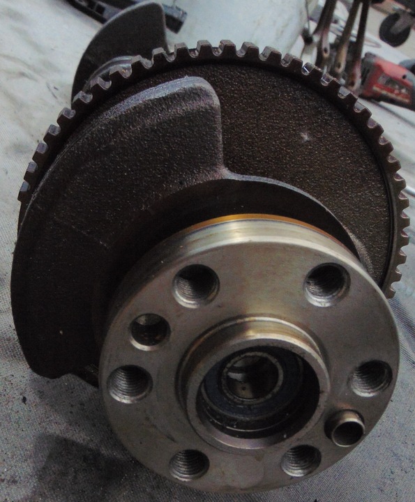 фото №9, Wał коленчатый bmw 116i e87 рестайлинг 1.6 16v бензин n43b16aa - подтертый!!!