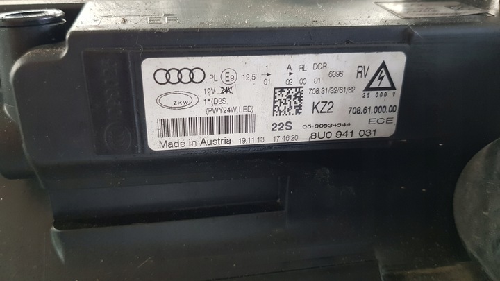 фото №10, Лампа перед передня ліва audi q3 ксенон 8u0941031