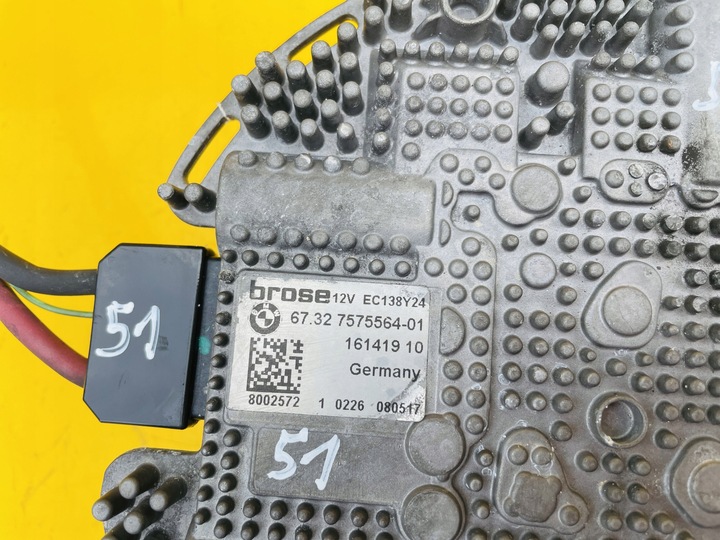 фото №7, Двигун вентилятора радіатор bmw 750i f01 f02 n63b44a 7575564