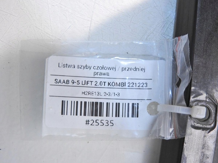 фото №8, Планка стёкла лобовой правая saab 9-5