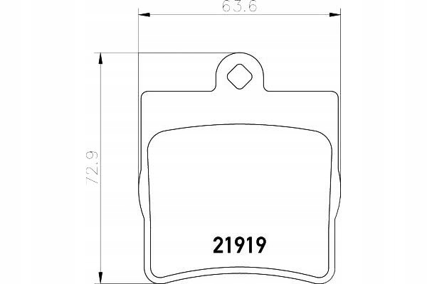 фото №2, Tex2191903 гальмівні колодки ham. db зад w202/210 c20