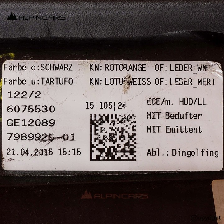 фото №8, Bmw g11 g12 панель роздавальна консоль tartufo