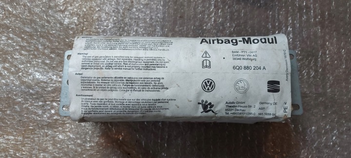 фото №10, 6q0880204a подушка пассажира skoda fabia i