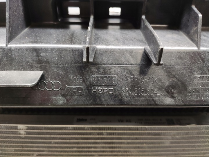 фото №8, Audi q3 83a f3 2.0tfsi 1.8 tfsi pas переднє підсилювач радіатор комплект