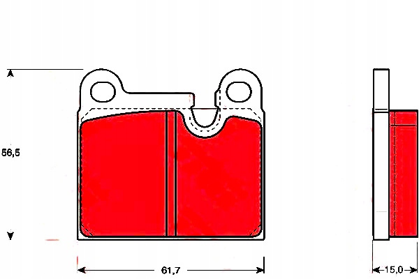 фото №15, Тормозные колодки тормозные перед зад gdb919 trw porsche 911