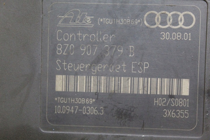 фото №8, Блок керування насос abs audi a2 8z0907379b 8z0614517c