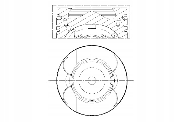 фото №2, Поршень 83 std mercedes c c204 c t-model s204 c w204 cls c218 cls