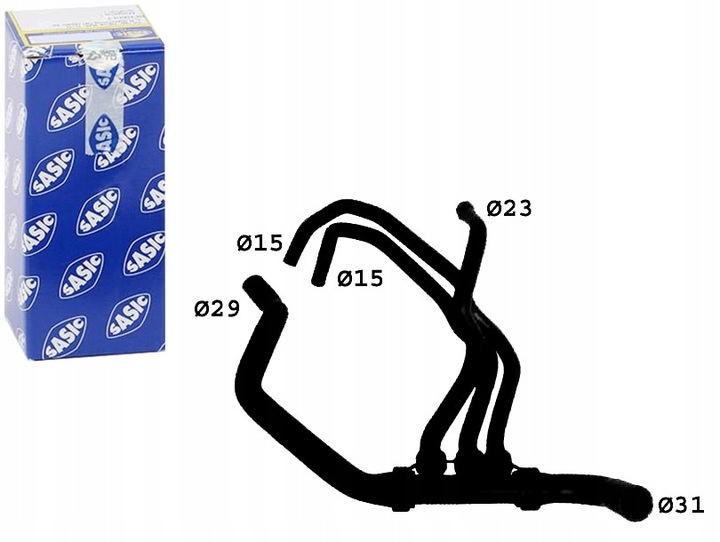 фото №1, Sasic шланг радіатор renault megane ii scenic i