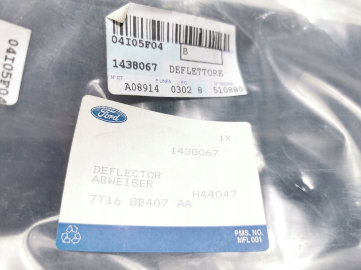 фото №8, Обтікач / дефлектор повітря люк ford transit 2006- oem номер 1438067