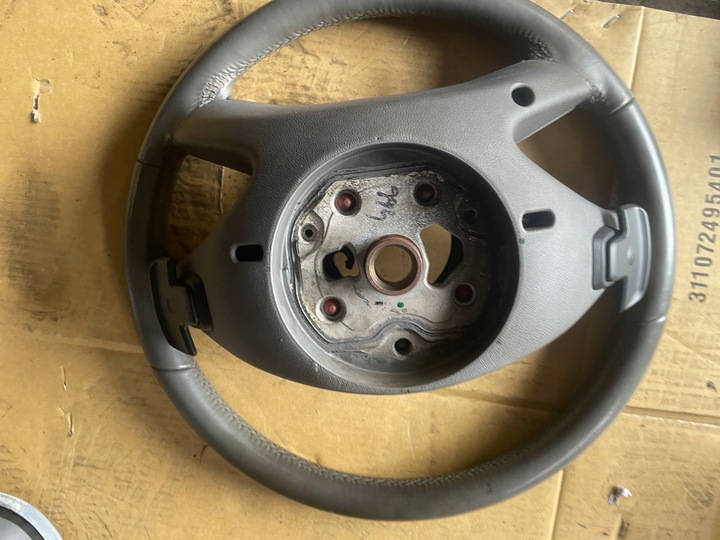 фото №6, Mercedes w221 рестайлинг руль серый кожа лепестки