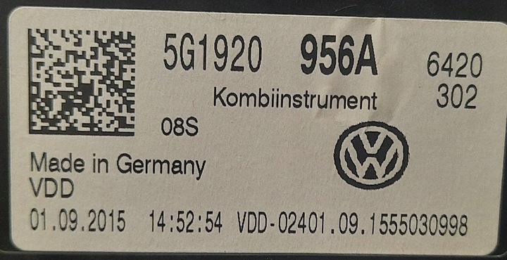 фото №5, Vw golf vii gti 15r спидометр приборы
