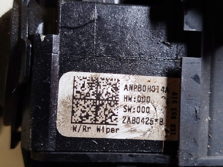 фото №7, Vw golf v caddy колонка рулевая переключатель комбинированный замок зажигания ключ