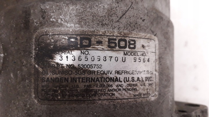 фото №9, Jeep cherokee xj компрессор кондиционера 53005752