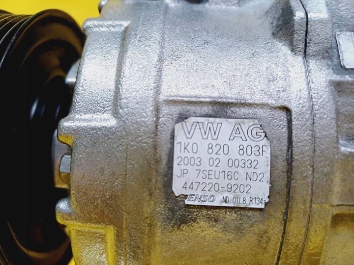 фото №10, Компресор кондиціонера audi a3 8p 1.6b 1k0820803f / 7seu16c nr30