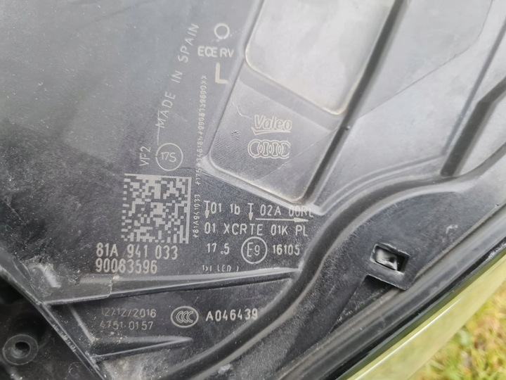 фото №13, Audi q2 sq2 81a лампи перед повний led динамічний 81a941033 81a941034