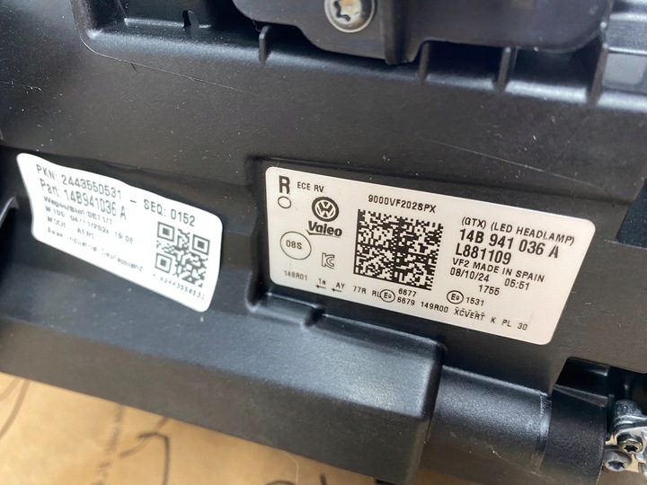 фото №11, Vw id.7 id7 лампа перед передняя полный led iq light matrix 14b941036a новая