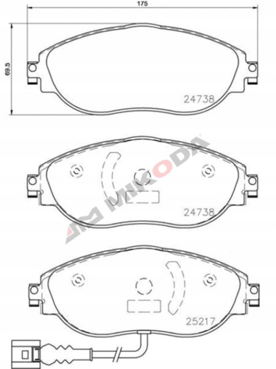 фото №12, Комплект тормозные диски перед 340mm + тормозные колодки audi a3 s3 [8v]