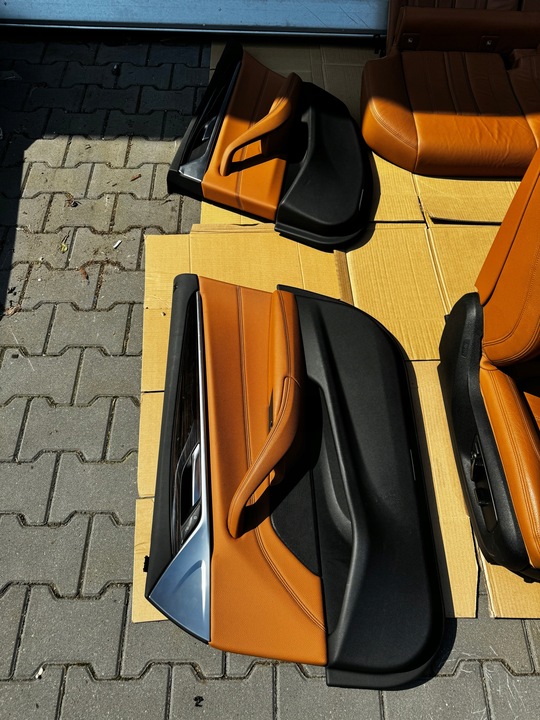 фото №7, Bmw g31 сиденья обивка салон кожа коньяк идеал подогрев
