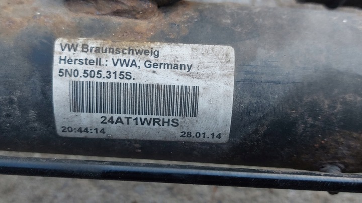 фото №5, Візок підрамник балка підвішування зад vw tiguan i рестайлінг 2.0 tdi 5n0505315s