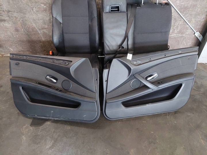 фото №9, Сиденья комплект левый правый диван зад + обшивки ролеты bmw e61 520d