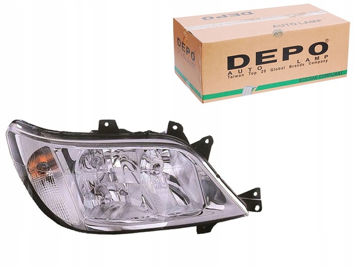 фото №1, Фара mercedes sprinter h3 h7 95-06 pr przeźro