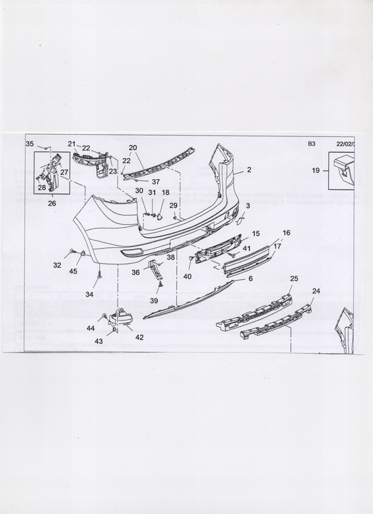 фото №8, Opel zafira c tourer ползун задний бампера 7 szt