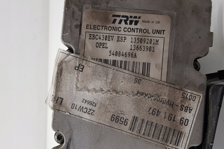 фото №10, Насос abs opel signum 13663901 2.2l бензин 114kw 2003