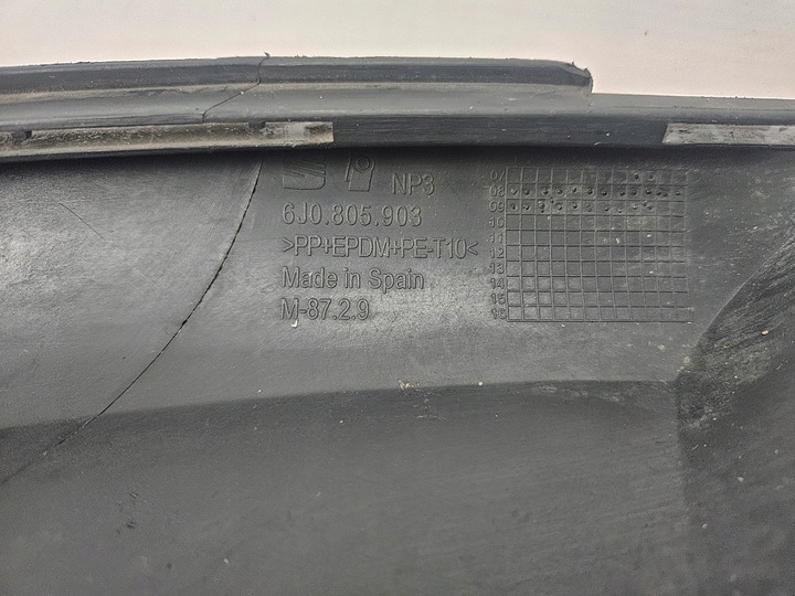 фото №15, Seat ibiza iv 4 2008 - 2012 спойлер накладка бампера перед 6j0805903